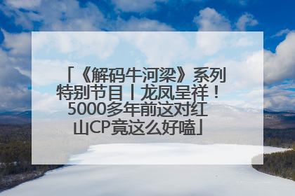 《解码牛河梁》系列特别节目丨龙凤呈祥！5000多年前这对红山CP竟这么好嗑