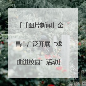 「图片新闻」金昌市广泛开展“戏曲进校园”活动