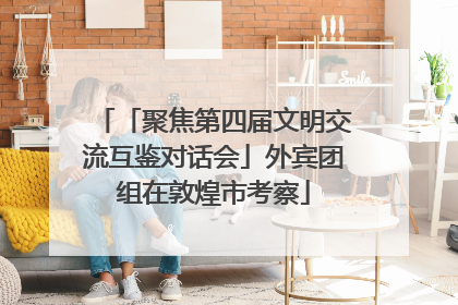 「聚焦第四届文明交流互鉴对话会」外宾团组在敦煌市考察