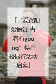 “爱资阳爱雁江·青春有young”特产校园行活动启幕