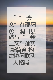 “三会三文”在邵阳③｜洞口县谱写“三会三文”落实新篇章 构建协同联动大格局