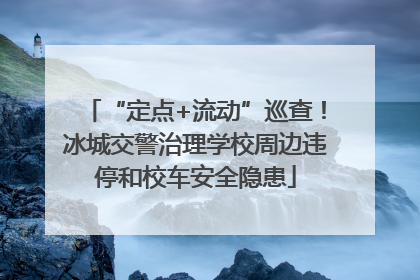 “定点+流动”巡查！冰城交警治理学校周边违停和校车安全隐患