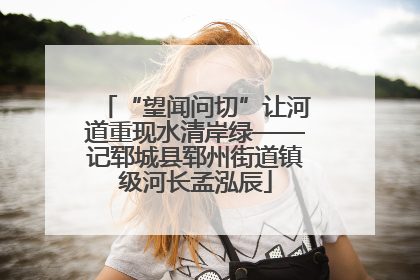 “望闻问切”让河道重现水清岸绿——记郓城县郓州街道镇级河长孟泓辰