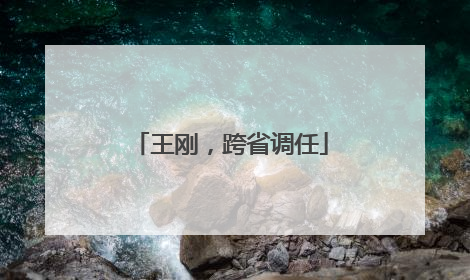 王刚，跨省调任