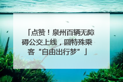 点赞！泉州百辆无障碍公交上线，圆特殊乘客“自由出行梦”
