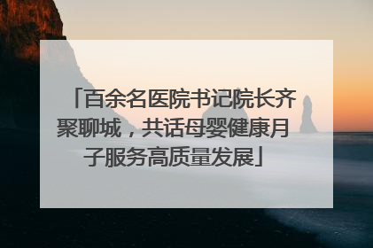 百余名医院书记院长齐聚聊城，共话母婴健康月子服务高质量发展
