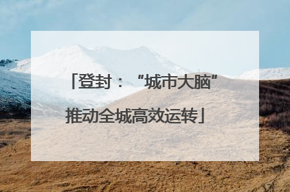 登封：“城市大脑”推动全城高效运转