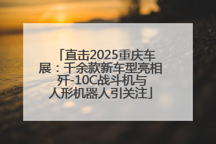 直击2025重庆车展：千余款新车型亮相 歼-10C战斗机与人形机器人引关注