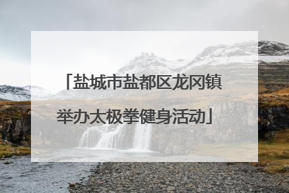 盐城市盐都区龙冈镇举办太极拳健身活动