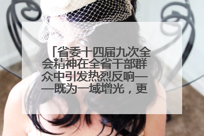 省委十四届九次全会精神在全省干部群众中引发热烈反响——既为一域增光，更为全局添彩
