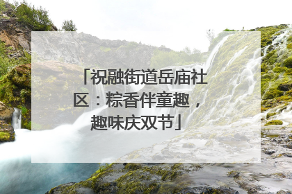 祝融街道岳庙社区：粽香伴童趣，趣味庆双节