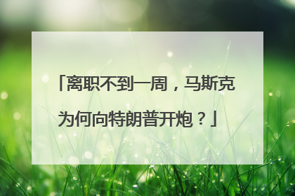 离职不到一周，马斯克为何向特朗普开炮？