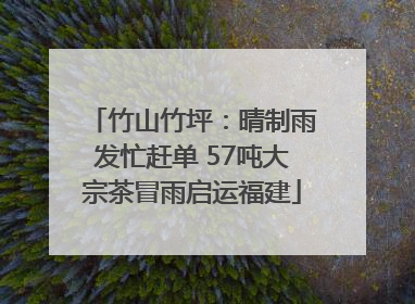 竹山竹坪：晴制雨发忙赶单 57吨大宗茶冒雨启运福建
