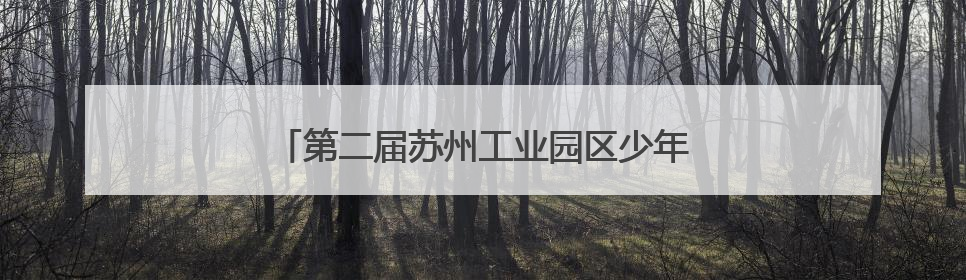 第二届苏州工业园区少年科学院“小院士”诞生