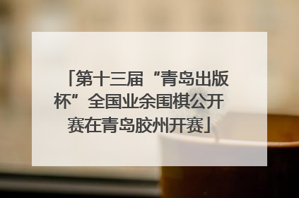 第十三届“青岛出版杯”全国业余围棋公开赛在青岛胶州开赛