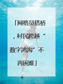 网格员搭桥，村民跨越“数字鸿沟”不再困难