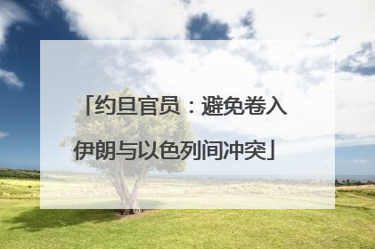约旦官员：避免卷入伊朗与以色列间冲突