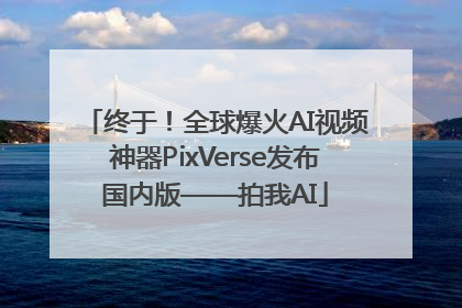 终于！全球爆火AI视频神器PixVerse发布国内版——拍我AI