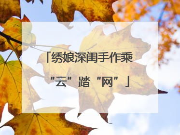 绣娘深闺手作乘“云”踏“网”