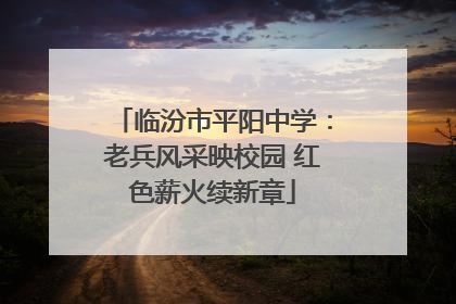 临汾市平阳中学：老兵风采映校园 红色薪火续新章