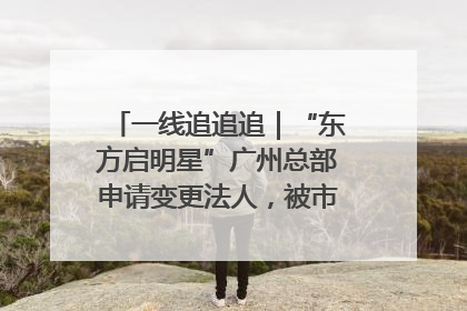 一线追追追｜“东方启明星”广州总部申请变更法人，被市场监管部门限制