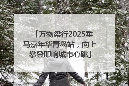 万物梁行2025垂马嘉年华青岛站，向上攀登叩响城市心跳