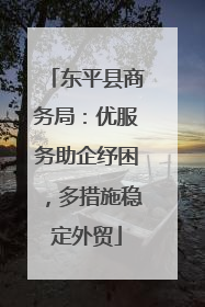 东平县商务局：优服务助企纾困，多措施稳定外贸