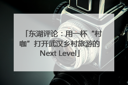 东湖评论：用一杯“村咖”打开武汉乡村旅游的Next Level