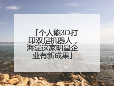 个人能3D打印双足机器人，海淀这家明星企业有新成果