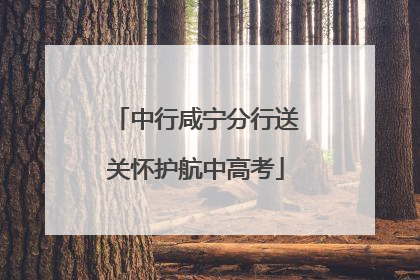 中行咸宁分行送关怀护航中高考