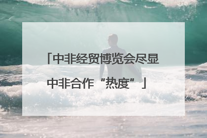 中非经贸博览会尽显中非合作“热度”