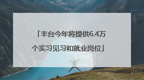丰台今年将提供6.4万个实习见习和就业岗位