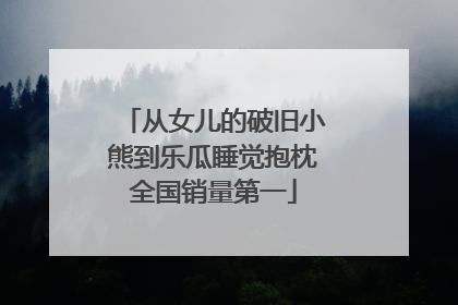 从女儿的破旧小熊到乐瓜睡觉抱枕全国销量第一