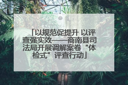 以规范促提升 以评查强实效——商南县司法局开展调解案卷“体检式”评查行动
