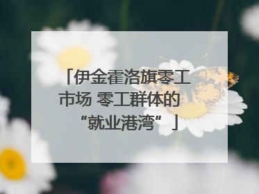 伊金霍洛旗零工市场 零工群体的“就业港湾”