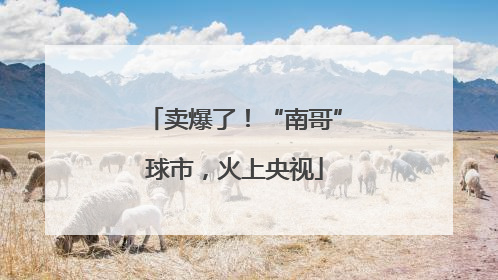 卖爆了!“南哥”球市,火上央视