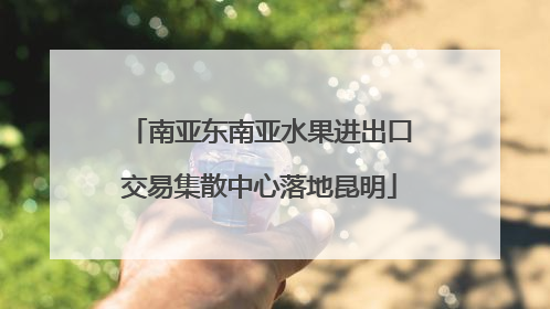 南亚东南亚水果进出口交易集散中心落地昆明
