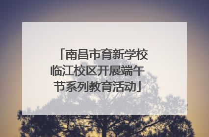 南昌市育新学校临江校区开展端午节系列教育活动