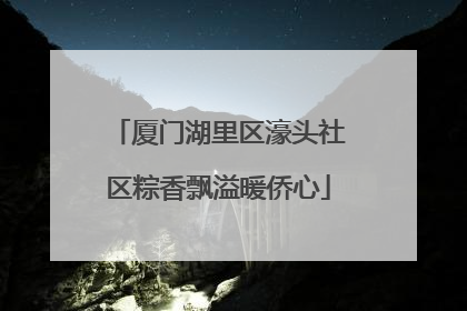 厦门湖里区濠头社区粽香飘溢暖侨心