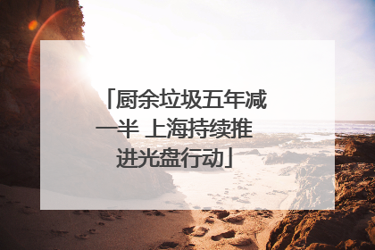 厨余垃圾五年减一半 上海持续推进光盘行动