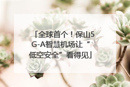 全球首个！保山5G-A智慧机场让“低空安全”看得见