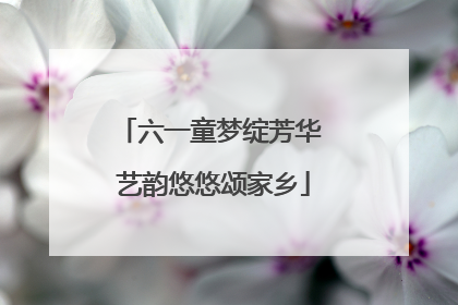 六一童梦绽芳华 艺韵悠悠颂家乡