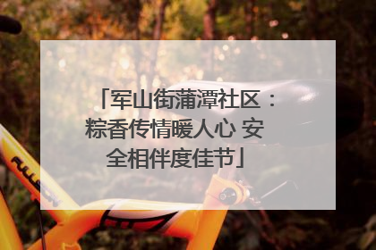 军山街蒲潭社区：粽香传情暖人心 安全相伴度佳节