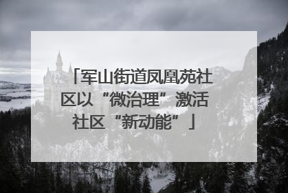军山街道凤凰苑社区以“微治理”激活社区“新动能”