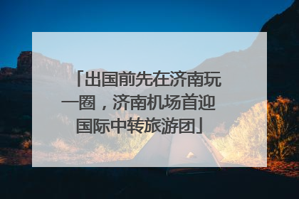 出国前先在济南玩一圈，济南机场首迎国际中转旅游团