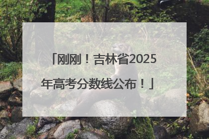 刚刚！吉林省2025年高考分数线公布！