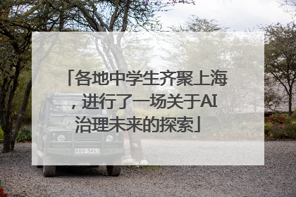 各地中学生齐聚上海，进行了一场关于AI治理未来的探索