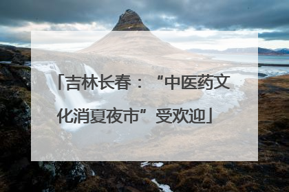 吉林长春：“中医药文化消夏夜市”受欢迎