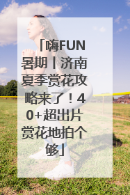 嗨FUN暑期丨济南夏季赏花攻略来了！40+超出片赏花地拍个够