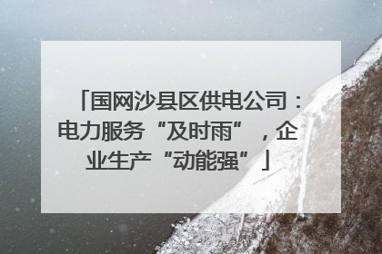 国网沙县区供电公司：电力服务“及时雨”，企业生产“动能强”